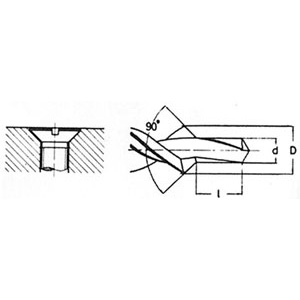 8587G - PUNTE COMBINATE PER FORI PASSANTI A 90° ROTAZIONE DESTRA - Orig. Hartner